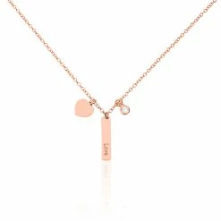 Histoire D'Or Collier Dreaming Argent Rose Oxyde De Zirconium