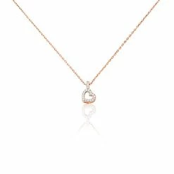 Histoire D'Or Collier Phanie Argent Rose Oxyde De Zirconium