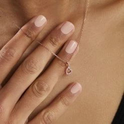 Histoire D'Or Collier Phanie Argent Rose Oxyde De Zirconium -Boucles d'Oreilles Soldes FACFRZW679 model1