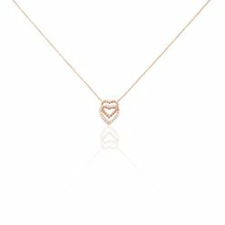 Histoire D'Or Collier Ottavia Argent Rose Oxyde De Zirconium