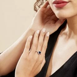 Histoire D'Or Bague Sphinx Argent Blanc Pierre Et Oxyde De Zirconium -Boucles d'Oreilles Soldes FADFBLB003 model0