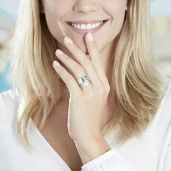 Histoire D'Or Bague Ayna Argent Blanc -Boucles d'Oreilles Soldes FADFBW0906 model0