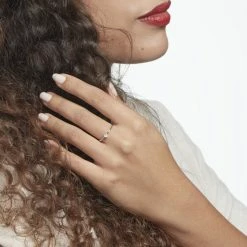 Histoire D'Or Bague Solitaire Eaque Argent Blanc Oxyde De Zirconium -Boucles d'Oreilles Soldes FADFBZW1TE model1