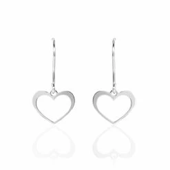 Histoire D'Or Boucles D'oreilles Pendantes Cosima Argent Blanc