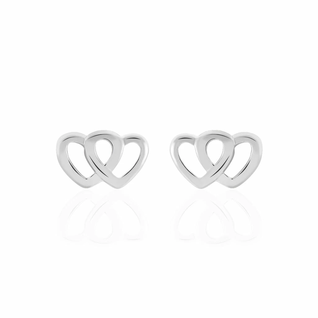 Histoire D'Or Boucles D'oreilles Puces Lehinaae Argent Blanc 3 Histoire D'Or Boucles D'oreilles Puces Lehinaae Argent Blanc