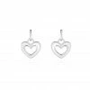 Histoire D'Or Boucles D'oreilles Pendantes Clarity Argent Blanc Nacre