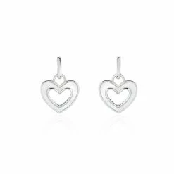 Histoire D'Or Boucles D'oreilles Pendantes Clarity Argent Blanc Nacre
