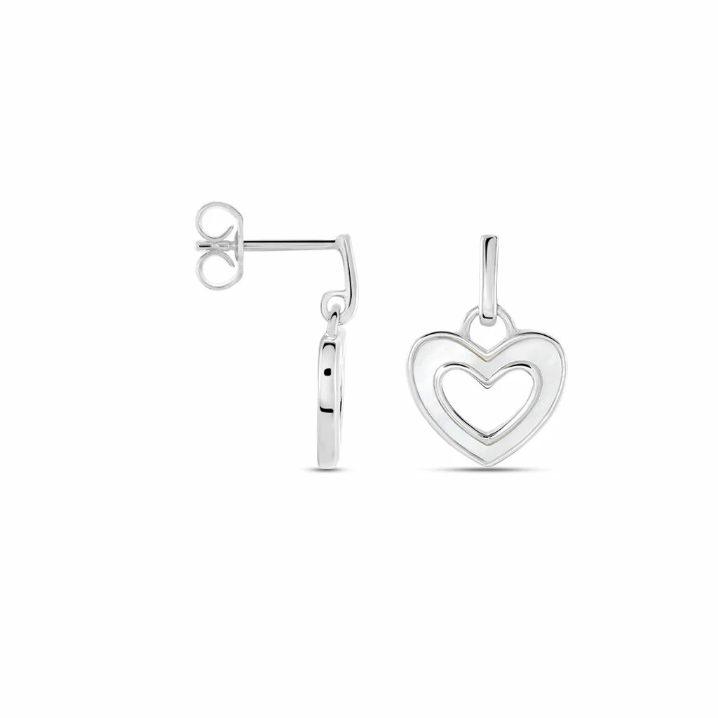 Histoire D'Or Boucles D'oreilles Pendantes Clarity Argent Blanc Nacre 4 Histoire D'Or Boucles D'oreilles Pendantes Clarity Argent Blanc Nacre – Image 2