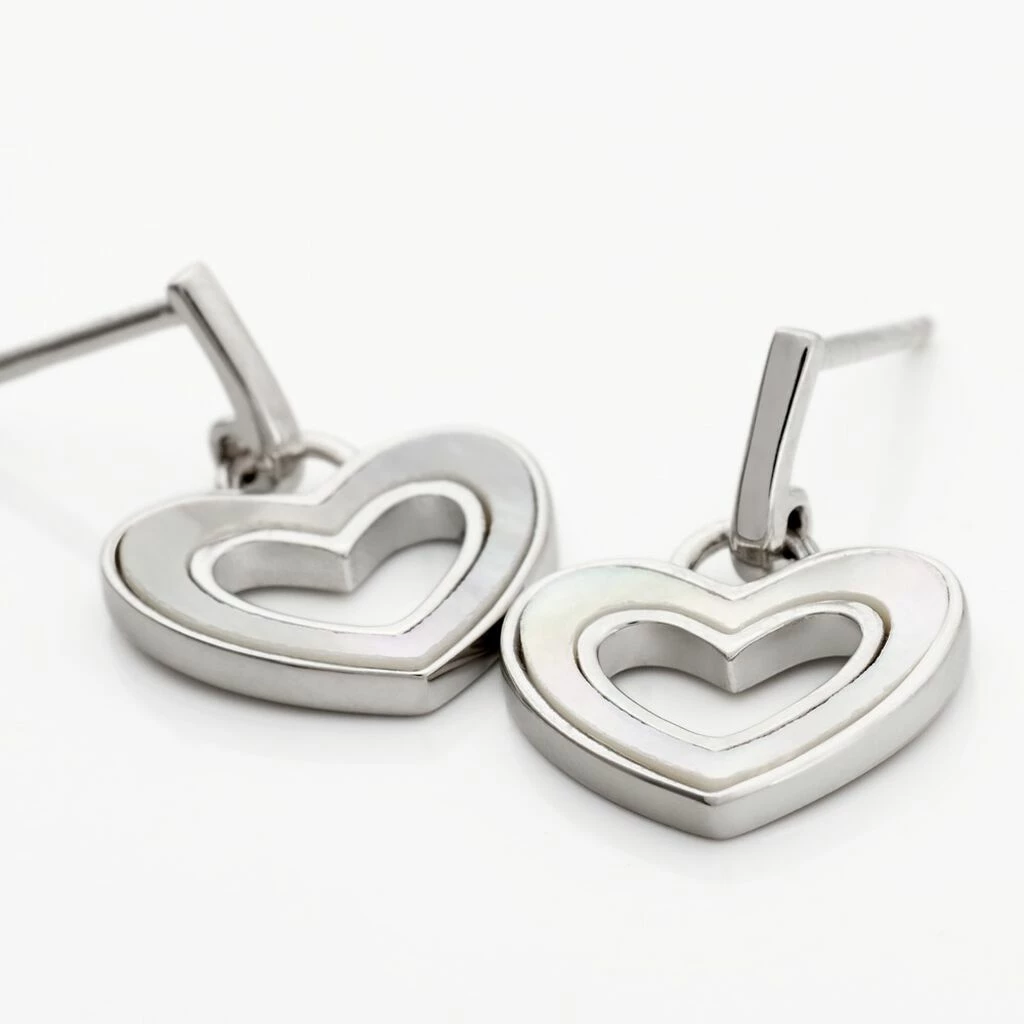 Histoire D'Or Boucles D'oreilles Pendantes Clarity Argent Blanc Nacre 5 Histoire D'Or Boucles D'oreilles Pendantes Clarity Argent Blanc Nacre – Image 3