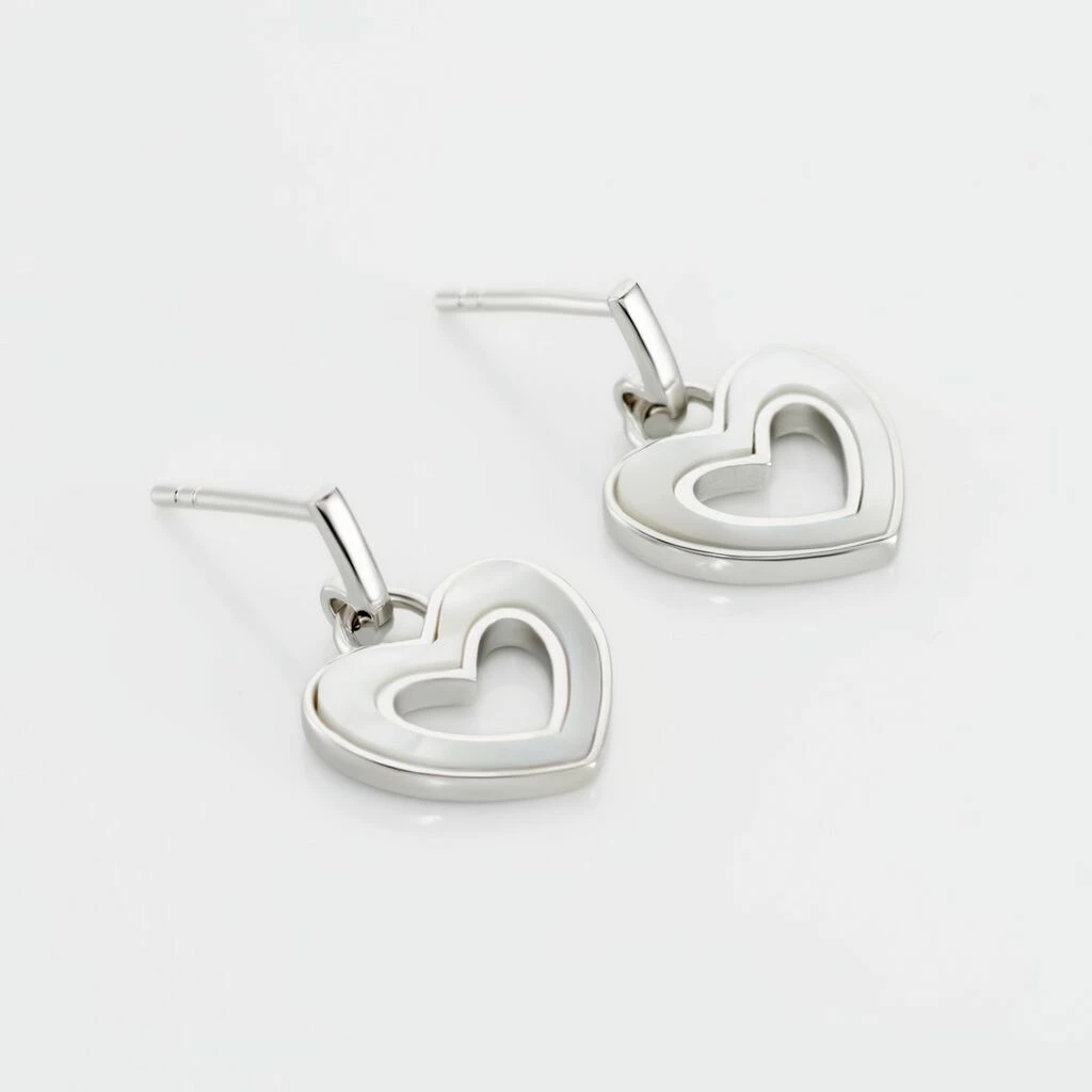 Histoire D'Or Boucles D'oreilles Pendantes Clarity Argent Blanc Nacre 5 Histoire D'Or Boucles D'oreilles Pendantes Clarity Argent Blanc Nacre – Image 3