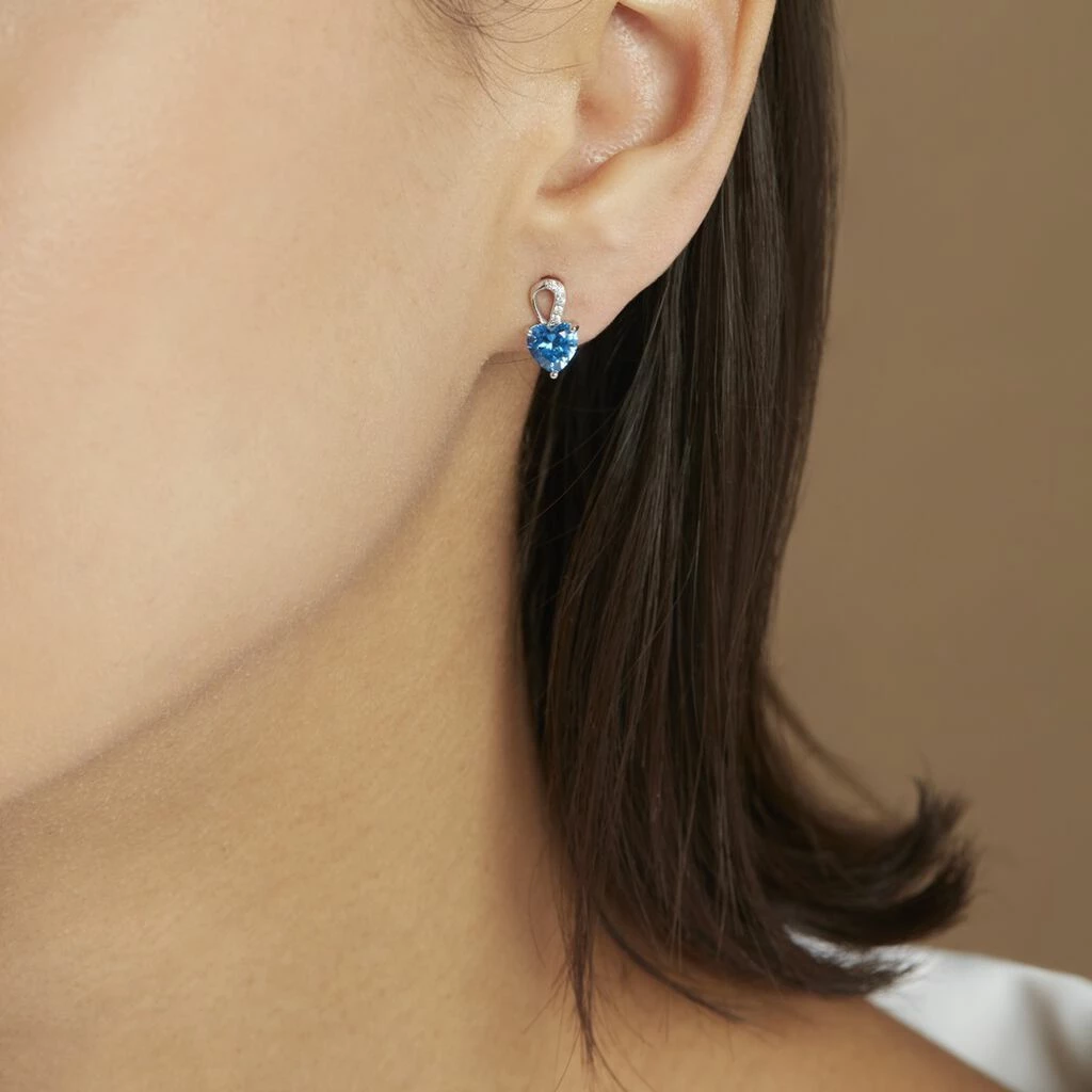 Histoire D'Or Boucles D'oreilles Puces Argent Blanc Atieno Oxyde De Zirconium 7 Histoire D'Or Boucles D'oreilles Puces Argent Blanc Atieno Oxyde De Zirconium – Image 5