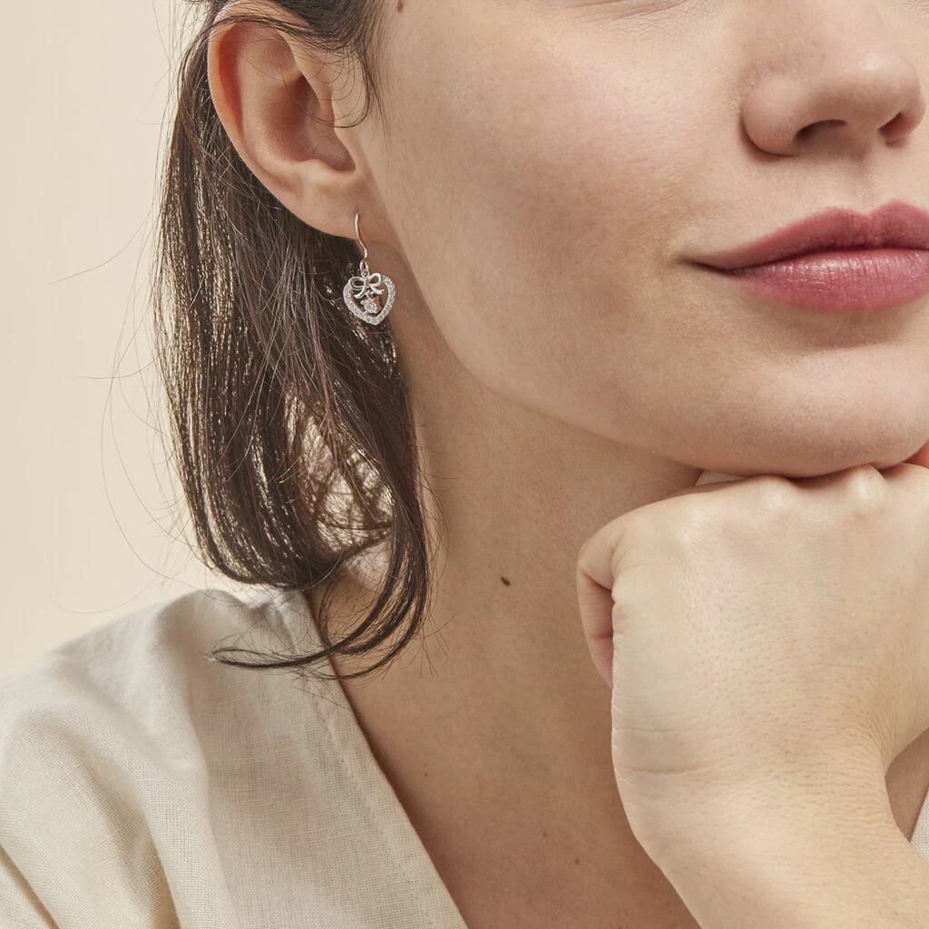 Histoire D'Or Boucles D'oreilles Pendantes Meliha Argent Blanc Oxyde De Zirconium 6 Histoire D'Or Boucles D'oreilles Pendantes Meliha Argent Blanc Oxyde De Zirconium – Image 4