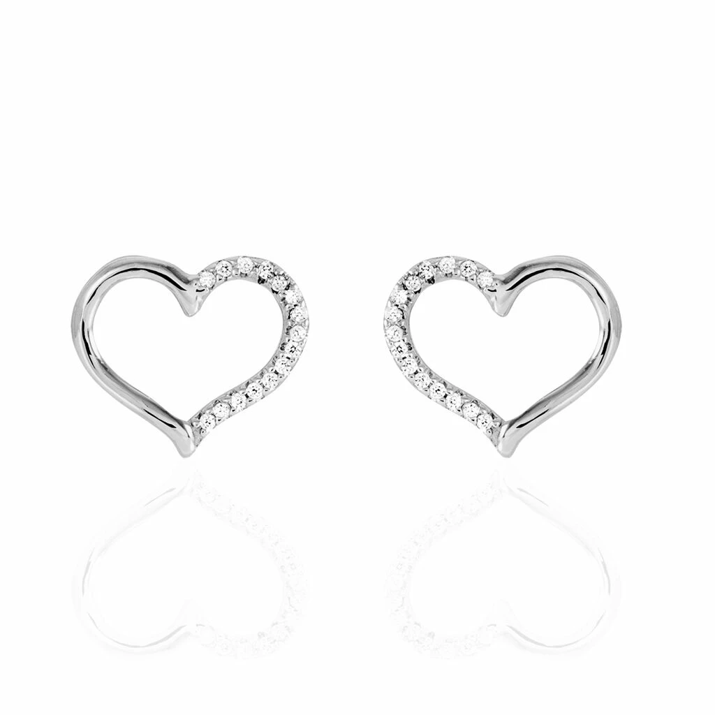 Histoire D'Or Boucles D'oreilles Puces Salona Argent Blanc Oxyde De Zirconium 3 Histoire D'Or Boucles D'oreilles Puces Salona Argent Blanc Oxyde De Zirconium