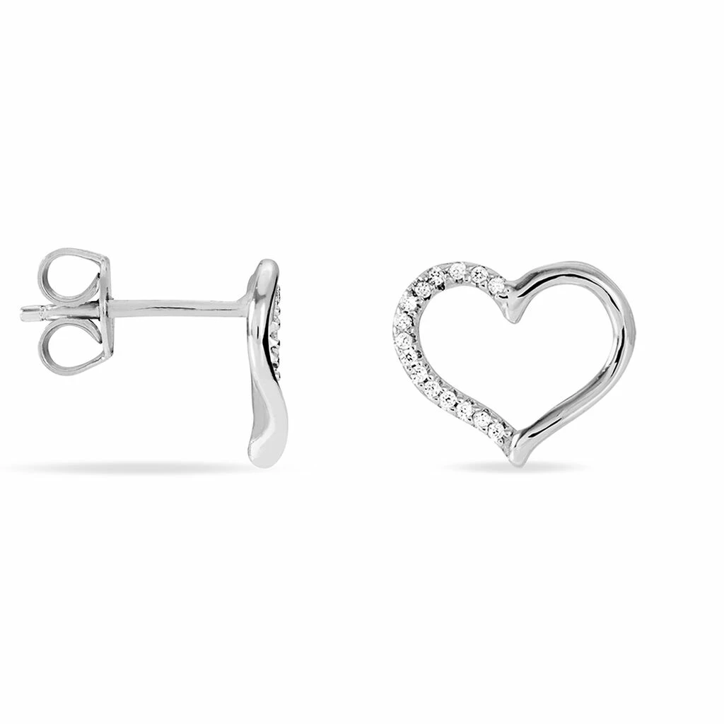 Histoire D'Or Boucles D'oreilles Puces Salona Argent Blanc Oxyde De Zirconium 4 Histoire D'Or Boucles D'oreilles Puces Salona Argent Blanc Oxyde De Zirconium – Image 2