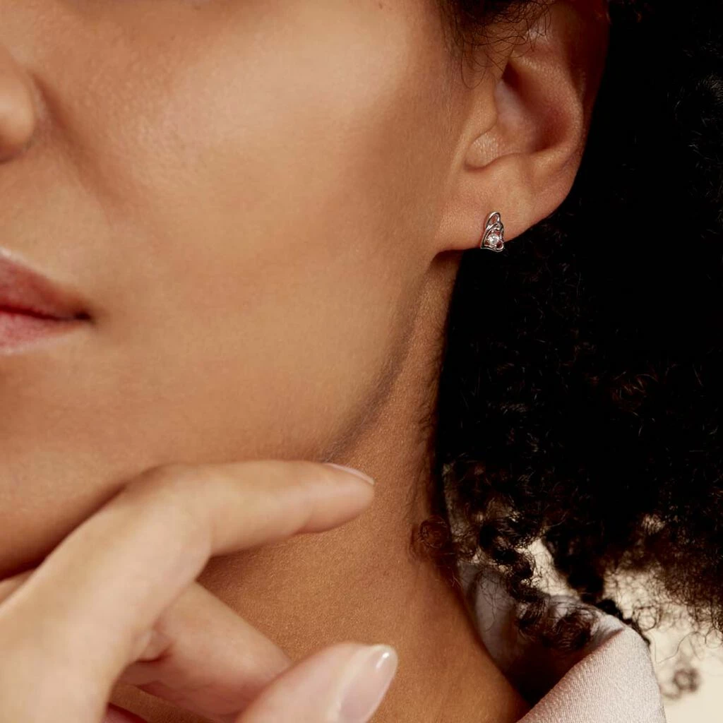 Histoire D'Or Boucles D'oreilles Puces Roma Argent Blanc Oxyde De Zirconium 7 Histoire D'Or Boucles D'oreilles Puces Roma Argent Blanc Oxyde De Zirconium – Image 5