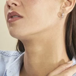 Histoire D'Or Créoles Anne-sixtine Argent Blanc Oxyde De Zirconium -Boucles d'Oreilles Soldes FAOFBZW0KR model0