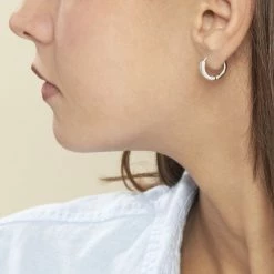 Histoire D'Or Créoles Anne-sixtine Argent Blanc Oxyde De Zirconium -Boucles d'Oreilles Soldes FAOFBZW0KR model1