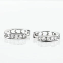 Histoire D'Or Créoles Anne-sixtine Argent Blanc Oxyde De Zirconium -Boucles d'Oreilles Soldes FAOFBZW0KR view2