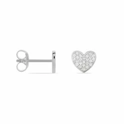 Histoire D'Or Boucles D'oreilles Puces Esperanza Argent Blanc Oxyde De Zirconium -Boucles d'Oreilles Soldes FAOFBZW12V view1