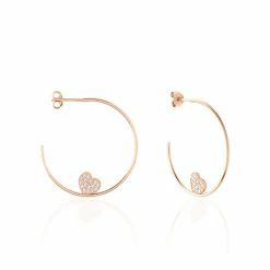 Histoire D'Or Créoles Habibatou Rondes Argent Blanc Oxyde De Zirconium