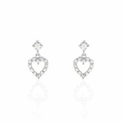 Histoire D'Or Boucles D'oreilles Puces Leherennus Argent Oxyde De Zirconium