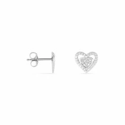 Histoire D'Or Boucles D'oreilles Puces Kazaldilon Argent Oxyde De Zirconium -Boucles d'Oreilles Soldes FAOFBZW1R1 view1