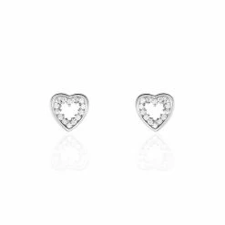 Histoire D'Or Boucles D'oreilles Puces Ibosus Argent Oxyde