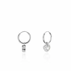 Histoire D'Or Créoles Argent Blanc Dahud Oxydes De Zirconium