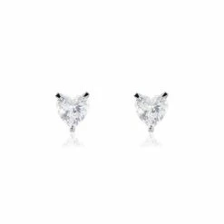 Histoire D'Or Boucles D'oreilles Puces Argent Blanc Schull Oxydes De Zirconium