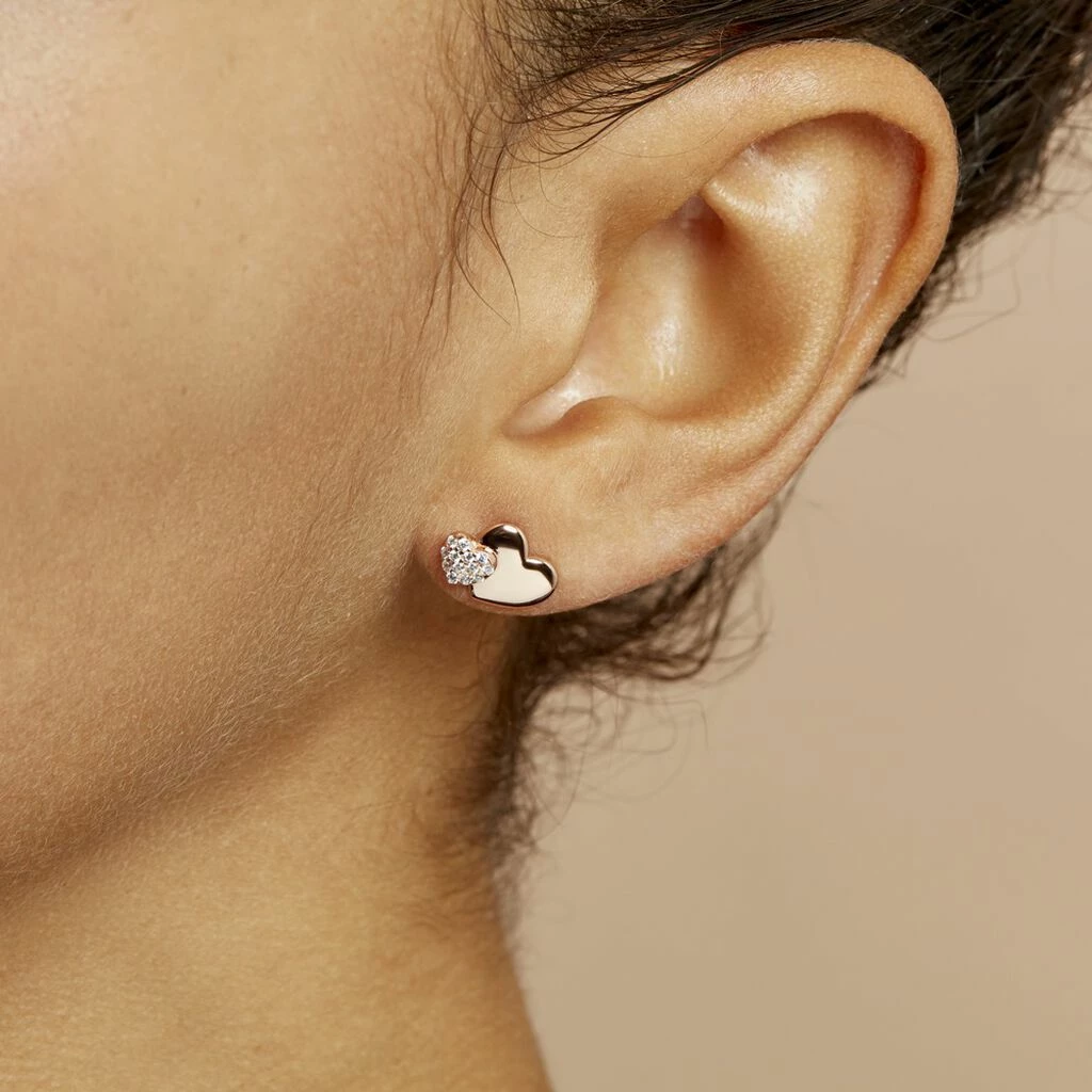 Histoire D'Or Boucles D'oreilles Puces Flamen Argent Rose Oxyde De Zirconium 6 Histoire D'Or Boucles D'oreilles Puces Flamen Argent Rose Oxyde De Zirconium – Image 4