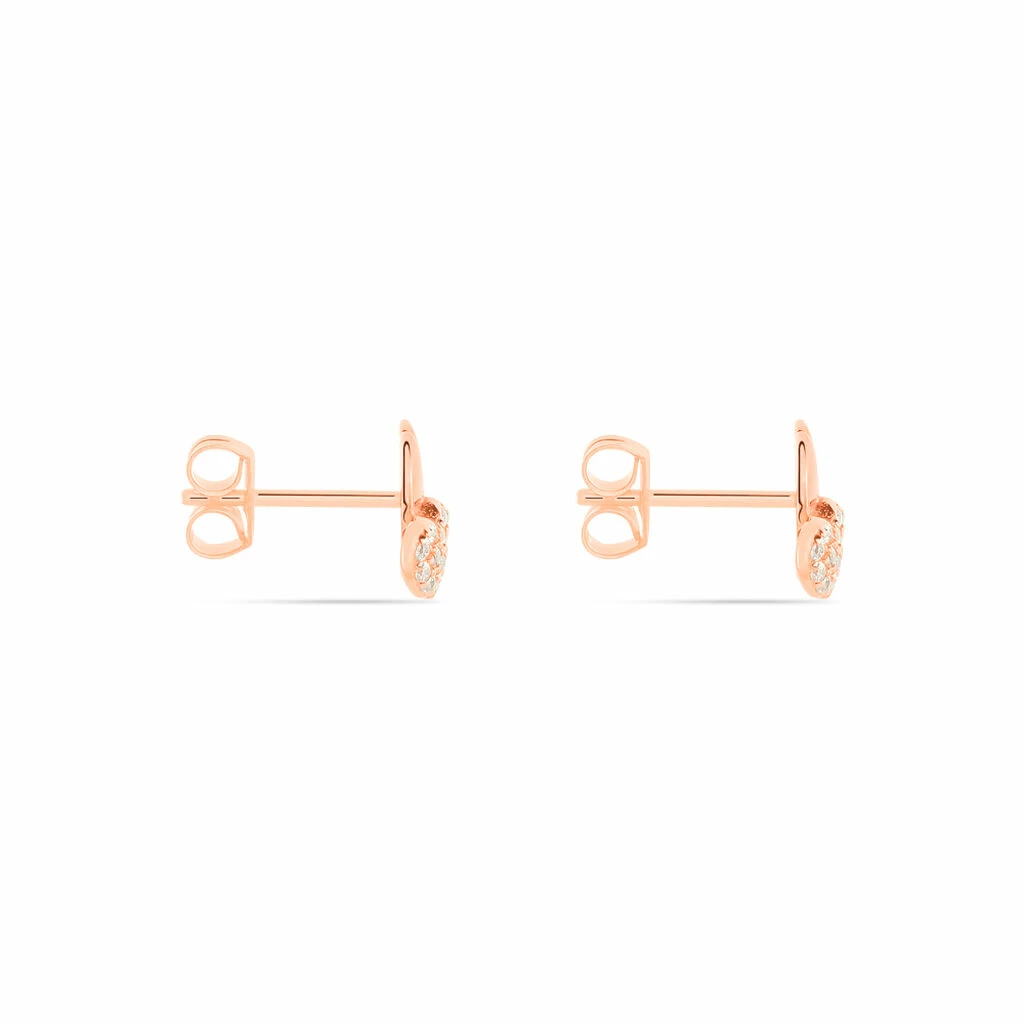 Histoire D'Or Boucles D'oreilles Puces Flamen Argent Rose Oxyde De Zirconium 4 Histoire D'Or Boucles D'oreilles Puces Flamen Argent Rose Oxyde De Zirconium – Image 2