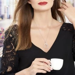 Histoire D'Or Collier Satou Acier Blanc 7 Histoire D'Or Collier Satou Acier Blanc -Boucles d'Oreilles Soldes FICFBW0259 model0