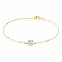 Histoire D'Or Bracelet Plaqué Or Jaune Alais Oxyde De Zirconium