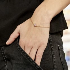 Histoire D'Or Bracelet Plaqué Or Jaune Alais Oxyde De Zirconium -Boucles d'Oreilles Soldes FQBFJZS001 model0