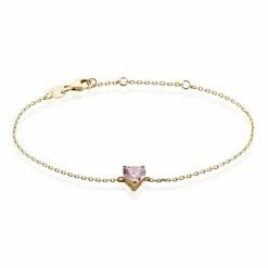 Histoire D'Or Bracelet Plaqué Or Carpantus Oxyde De Zirconium