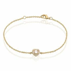 Histoire D'Or Bracelet Alais Plaque Or Jaune Oxyde De Zirconium