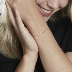 Histoire D'Or Bracelet Alexandra Plaqué Or Jaune Oxyde De Zirconium -Boucles d'Oreilles Soldes FQBFJZW368 model0