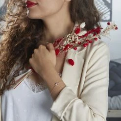 Histoire D'Or Bracelet Alais Plaqué Or Oxyde De Zirconium 9 Histoire D'Or Bracelet Alais Plaqué Or Oxyde De Zirconium -Boucles d'Oreilles Soldes FQBFJZW377 model1