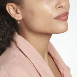 Histoire D'Or Créoles Varghese Plaque Or Jaune -Boucles d'Oreilles Soldes FQOFJW0606 model0