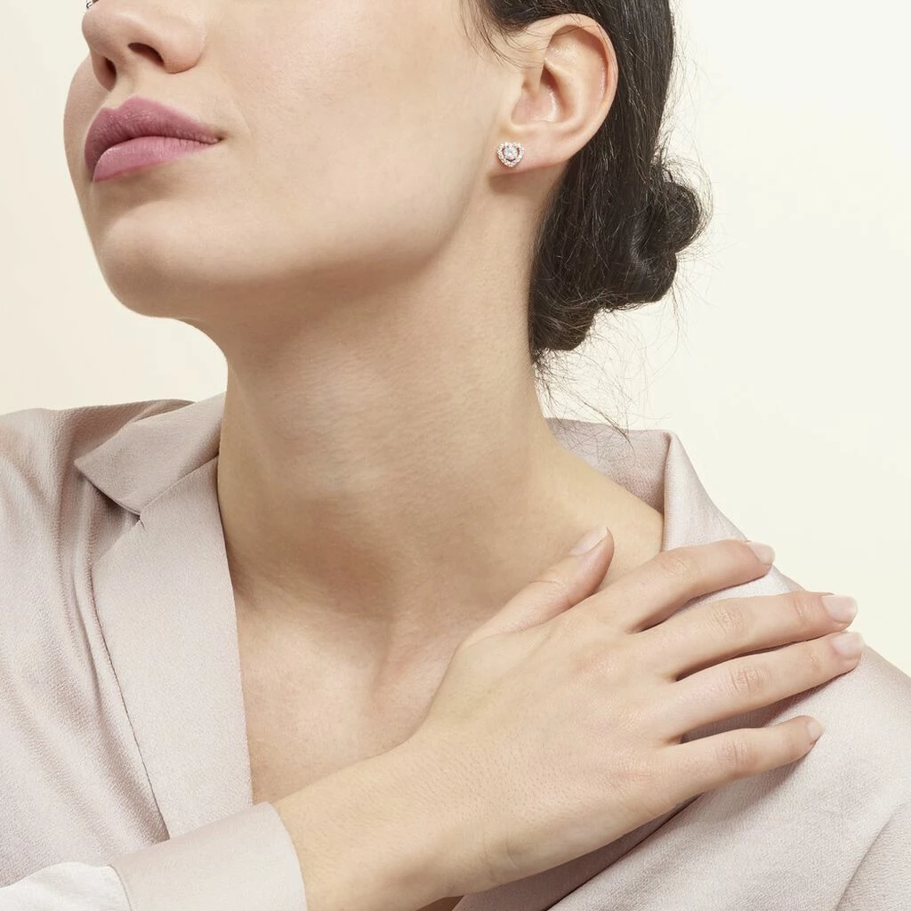 Histoire D'Or Boucles D'oreilles Puces Alais Plaqué Or Jaune Oxyde De Zirconium 6 Histoire D'Or Boucles D'oreilles Puces Alais Plaqué Or Jaune Oxyde De Zirconium – Image 4