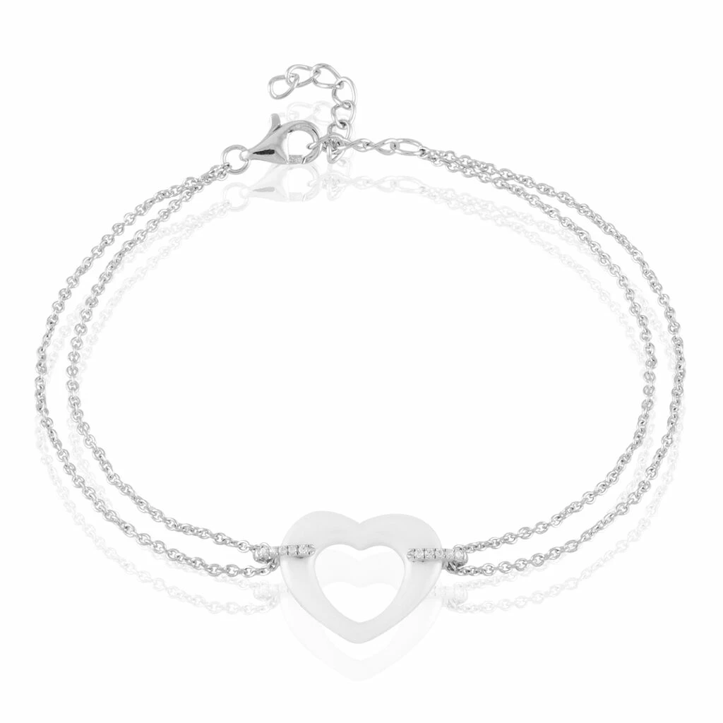 Histoire D'Or Bracelet Vivianne Argent Blanc Oxyde De Zirconium Et Céramique 3 Histoire D'Or Bracelet Vivianne Argent Blanc Oxyde De Zirconium Et Céramique