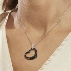 Histoire D'Or Collier Pam Argent Blanc Céramique Et Oxyde De Zirconium 9 Histoire D'Or Collier Pam Argent Blanc Céramique Et Oxyde De Zirconium -Boucles d'Oreilles Soldes MACFBXN271 model1