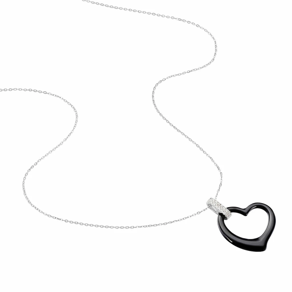 Histoire D'Or Collier Pam Argent Blanc Céramique Et Oxyde De Zirconium 4 Histoire D'Or Collier Pam Argent Blanc Céramique Et Oxyde De Zirconium – Image 2
