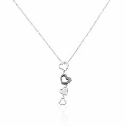 Histoire D'Or Collier Ecaterina Argent Blanc Céramique Et Oxyde De Zirconium