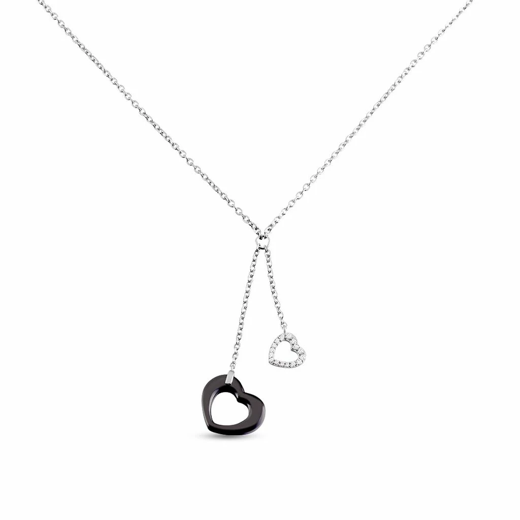 Histoire D'Or Collier Anissa Argent Blanc Céramique Et Oxyde De Zirconium 3 Histoire D'Or Collier Anissa Argent Blanc Céramique Et Oxyde De Zirconium