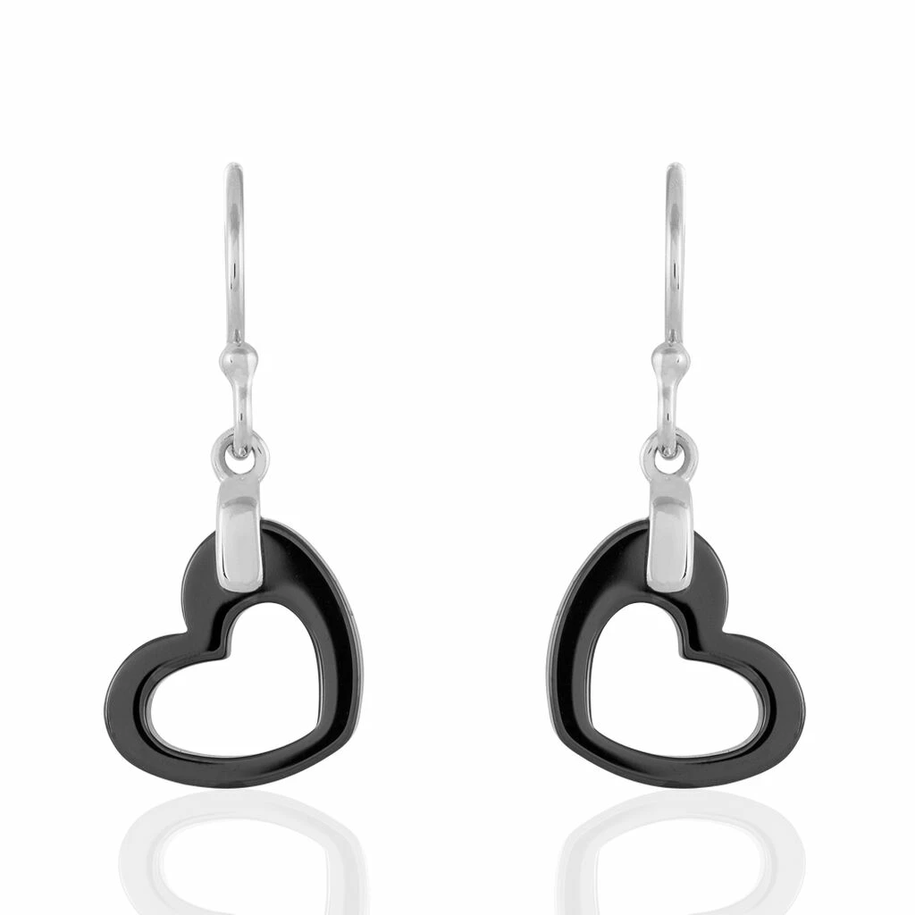 Histoire D'Or Boucles D'oreilles Pendantes Alena Argent Blanc Céramique Et Oxyde 3 Histoire D'Or Boucles D'oreilles Pendantes Alena Argent Blanc Céramique Et Oxyde