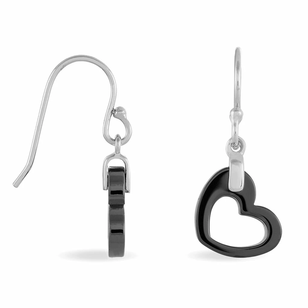 Histoire D'Or Boucles D'oreilles Pendantes Alena Argent Blanc Céramique Et Oxyde 4 Histoire D'Or Boucles D'oreilles Pendantes Alena Argent Blanc Céramique Et Oxyde – Image 2