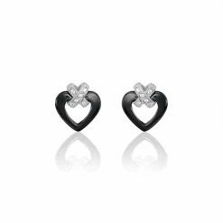 Histoire D'Or Boucles D'oreilles Puces Nolwen Argent Céramique Oxyde De Zirconium
