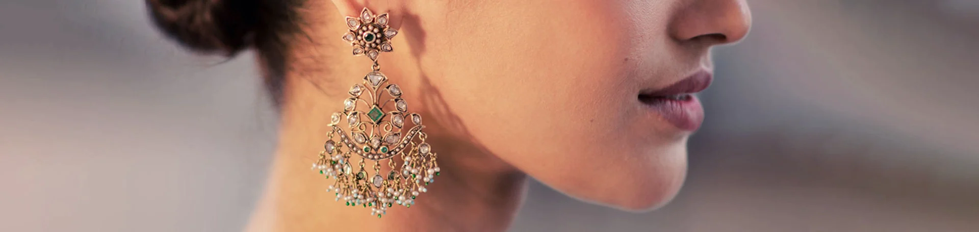 Devant -Boucles d'Oreilles Soldes collection banner earrings